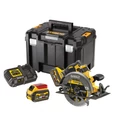 DEWALT DCS578T2-QW kefementes kézi körfűrész, akkuval, töltővel, TSTAK kofferben - 54V FlexVolt