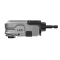DEWALT DTLRA-QZ 1/4&quot;-os sarokcsavarozó adapter, LED világítással, beépített akksival.
