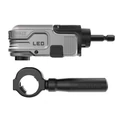 DEWALT DTLRA-QZ 1/4&quot;-os sarokcsavarozó adapter, LED világítással, beépített akksival.