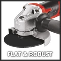 Einhell TC-AG 125/850 sarokcsiszoló 850 W teljesítménnyel, max. 12 000 fordulat/perc sebességgel.