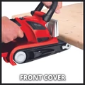 Einhell TE-BS 8540 E szalagcsiszoló 850W teljesítménnyel, P80-as csiszolószalaggal.