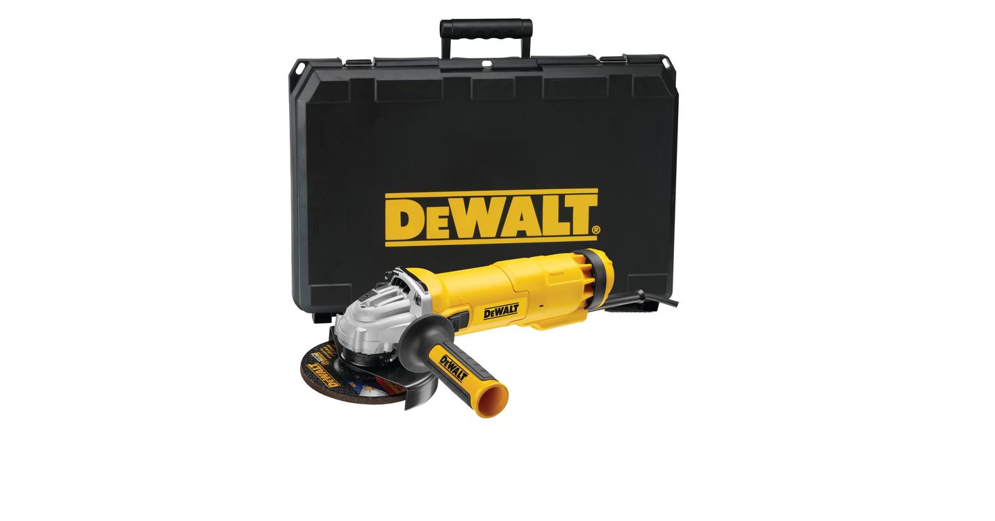 DEWALT DWE4237K-QS 125mm-es sarokcsiszoló áramkimaradás kapcsolóval - 1400W