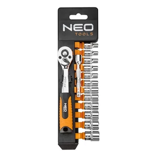 NEO dugókulcs készlet 14db-os 1/4