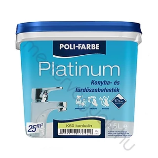 POLI-FARBE Platinum konyha- és fürdőszobafesték hamuka h30 5l