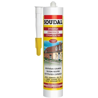 Soudal neutrális szilikon, szürke - 280 ml