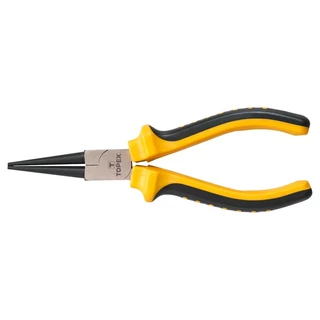 Topex kerekcsőrűfogó - 160 mm sárga-fekete