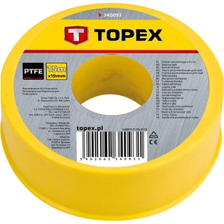 Teflonszalag 15 m gáz Topex (34D093)