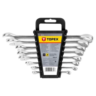 Topex csillag-villáskulcs készlet 6-19 mm 8db