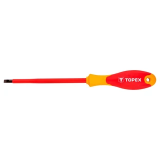 Topex csavarhúzó lapos SL 5,5x125mm 1000V szigetelt