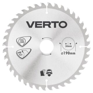 Verto körfűrészlap - 190x30 z40