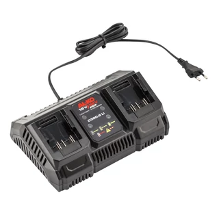 AL-KO C300-as dupla töltője, 2 x 4 A töltőárammal a 18V/36V rendszerhez.