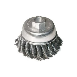 Drótkefe  75mm fazék csapos fonott 0,5 acél Extol Craft (17040)