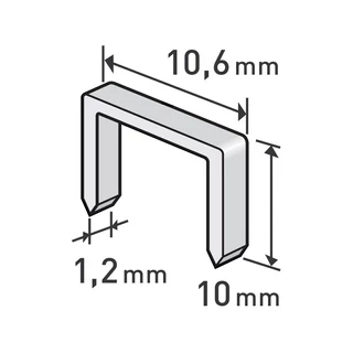 Tűzőgépkapocs 10,6/10mm M11 1000db/cs Extol Premium (8852203)