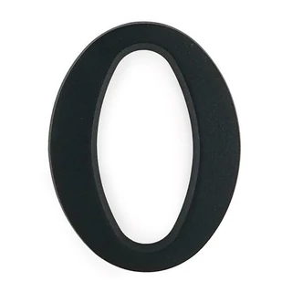 SB alumínium házszám matt 0 fekete 10cm