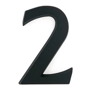 SB alumínium házszám 2 matt fekete 10cm