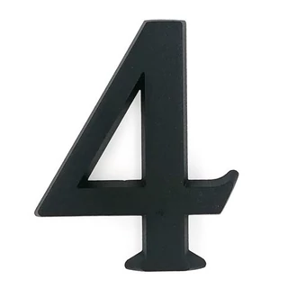 SB alumínium házszám 4 matt fekete 10cm