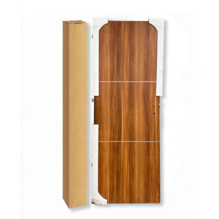 Komplett beltréi ajtó fém csíkkal bükk színben jobbos 79 cm x 205.5 cm