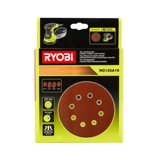 RYOBI RO125A10 10 darabos csiszolótárcsa szett