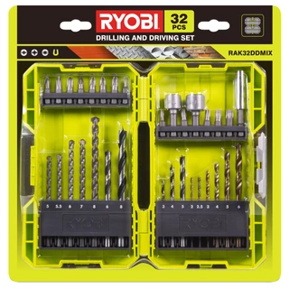 RYOBI RAK32DDMIX 30 db-os fúró- és csavarozókészlet