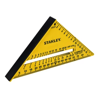 Stanley Dual Colour " speed square" derékszögű háromszög, 180 mm-es méretben.