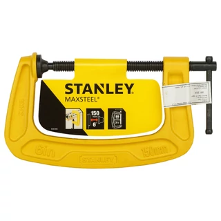 Stanley acél C szorító, 150 mm-es befogással.