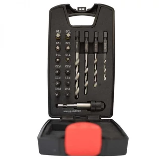 Behajtóhegy és fúrószár készlet  17r 1/4" PH,PZ,TX+fafúrók Abraboro (060805700017)