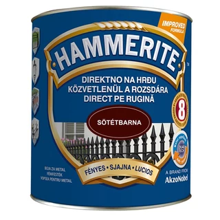 AKZO Hammerite fémfesték fényes, sötétbarna - 0.75 L