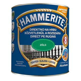 AKZO Hammerite fémfesték fényes, zöld - 0.75 L