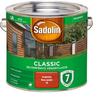 AKZO Sadolin Classic HP vékonylazúr svédvörös színben - 2.5 L