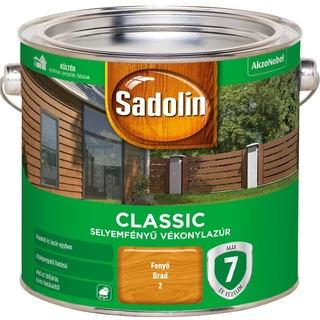 AKZO Sadolin Classic HP vékonylazúr fenyő színben - 2.5 L