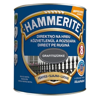 AKZO Hammerite fémfesték fényes, grafitszürke - 0.75 L