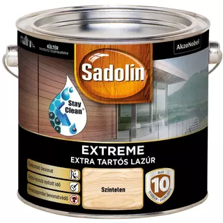 AKZO Sadolin Extreme selyemfényű lazúr színtelen - 2.5 L