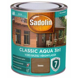 AKZO Sadolin Classic Aqua impregnálólazúr, sonoma tölgy színben - 0.75 L