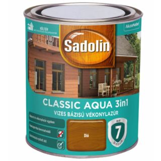 AKZO Sadolin Classic Aqua impregnálólazúr, dió színben - 0.75 L