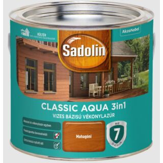 AKZO Sadolin Classic Aqua impregnálólazúr mahagóni - 2.5 L