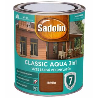AKZO Sadolin Classic Aqua impregnálólazúr, sötét tölgy színben - 0.75 L