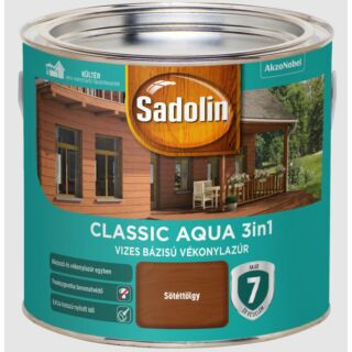 AKZO Sadolin Classic Aqua impregnálólazúr sötéttölgy - 2.5 L