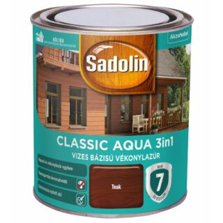 AKZO Sadolin Classic Aqua impregnálólazúr teak - 0.75 L