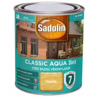 AKZO Sadolin Classic Aqua impregnálólazúr, világos tölgy színben - 0.75 L