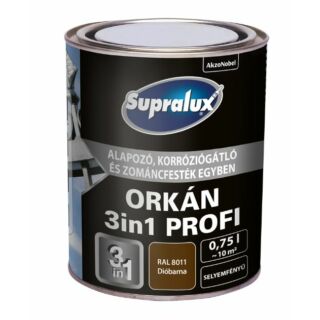 AKZO Supralux ORKÁN 3in1 PROFI dióbarna RAL9003 - 0.75 L