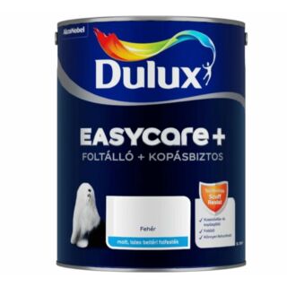 AKZO Dulux EasyCare+ foltálló, beltéri falfesték fehér színben - 5 L 
