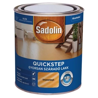 AKZO Sadolin Quickstep vizes bázisú, fényes lakk, 0.75 L-es kiszerelésben. Bruttó: [PRICE]