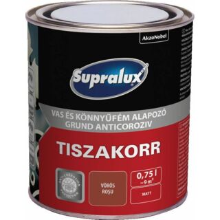 AKZO Supralux Tiszakorr vörös korróziógátló alapozófesték 0,75l