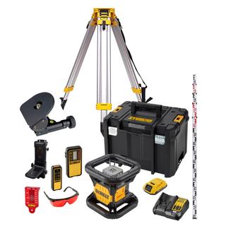 DEWALT DCK374D1R-QW forgólézer szett