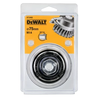 DEWALT DT3492-QZ Fonott fazékkefe sarokcsiszolóhoz Ø75 mm