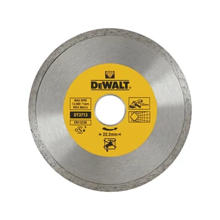 DEWALT DT3713-QZ Folyamatos peremű vizes gyémánttárcsa csempéhez 125 x 22.2mm