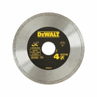 DEWALT DT3736-XJ Gyémánt vágótárcsa csempéhez 125mm x 22.2mm