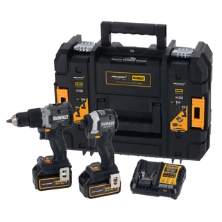 DEWALT DCK200MM2T-QW McLaren gépszett DCD85M+DCF85M, 2 db 4Ah akksival, töltő, TSTAK kofferben