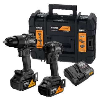 DEWALT DCK2222MP2T-QW McLaren gépszett DCD86M+DCF86M, 2 db 5Ah akksival, töltő, TSTAK kofferben.