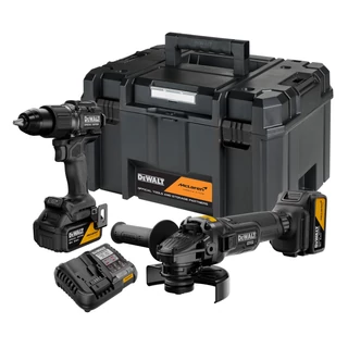 DEWALT DCK2223MP2T-QW McLaren Design 2 gépes combószett, 2 db 5Ah akksival, TSTAK kofferben.
